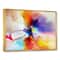 Designart - Creative Flower in Multiple Colors - Large Floral Framed Canvas art